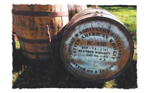 Whiskey Timeline - American Whiskey Trail - George Washington Distillery Barrels 