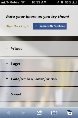 Rate Your Beer Tap Tracker Beer Ranking System screenshot_2