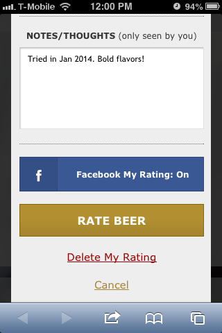 Rate Your Beer Tap Tracker Beer Ranking System screenshot_6
