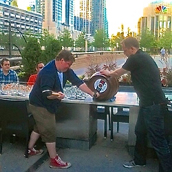 Patio in Downtown Chicago - Firkin Tapping HH Backyard BBQ Cider Dinner_11 2