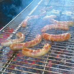 Veal Brats HH Backyard BBQ Cider Dinner