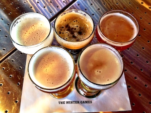 Winter Olympics Drink Specials Beer Flight_300web