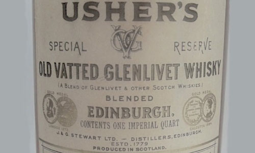 First Blended Scotch - Ushers-Old-Vatted-Glenlivet-Whisky