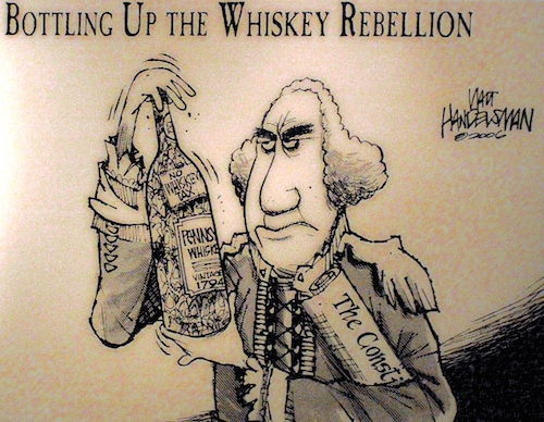 The Whiskey Rebellion Political Cartoon