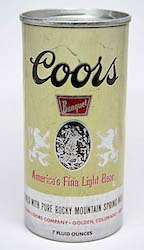 Canned Beer - first beer can - coors