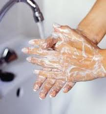 safe turkey preparation - wash hands