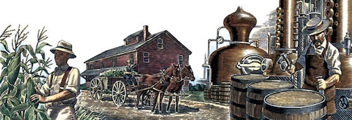 whiskey history old time distilling 